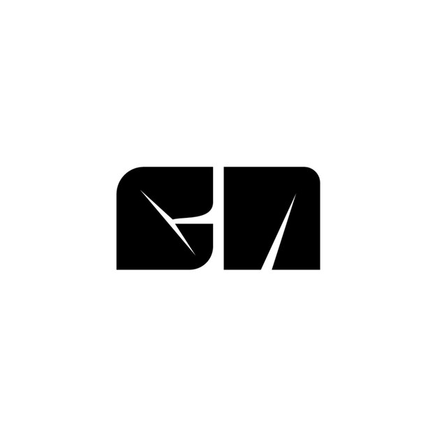 GA monograma logotipo diseño carta texto nombre símbolo monocromo logotipo alfabeto carácter simple logotipo