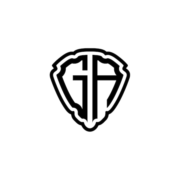 GA monograma logotipo diseño carta texto nombre símbolo monocromo logotipo alfabeto carácter simple logotipo