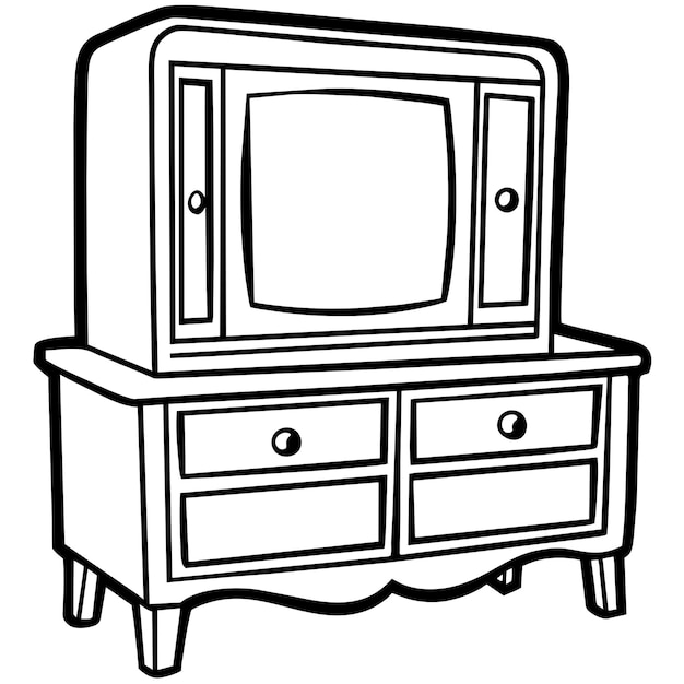 gabinete de TV