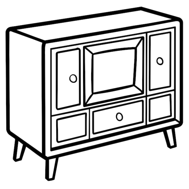 gabinete de TV
