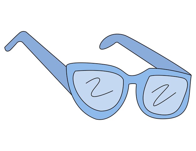 Gafas aisladas sobre un fondo blanco
