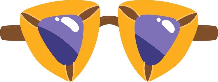 Vector las gafas de carnaval para purim