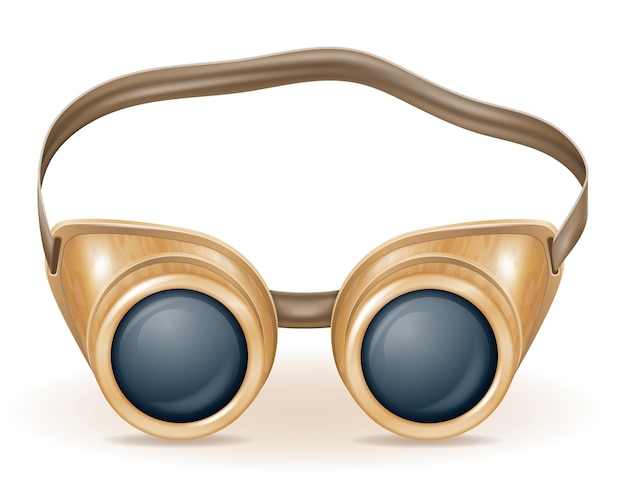 Vector gafas de estilo retro steampunk ilustración vectorial