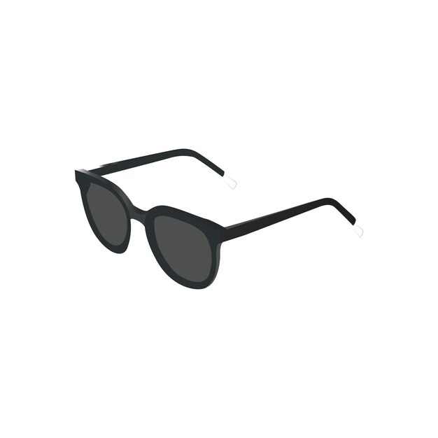 gafas de hombre silueta y iconos de gafas retro Iconos aislados Colección gafas negras aisladas