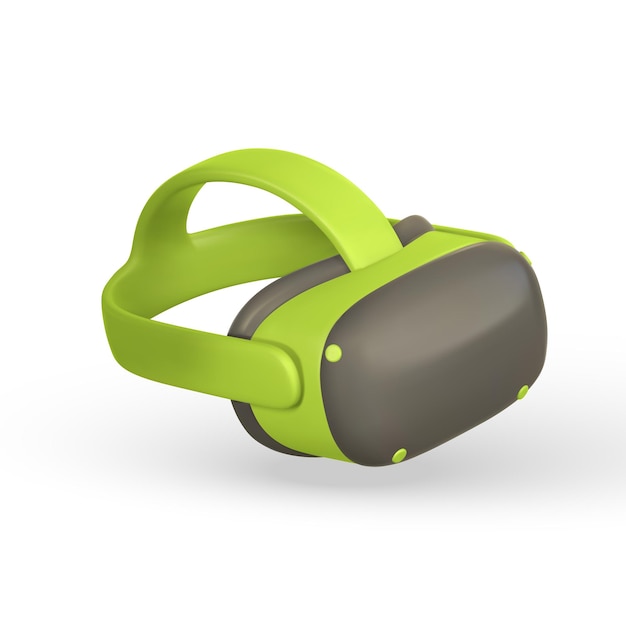 Gafas de realidad virtual 3D VR para juegos Cyberspace of metaverse concepto de juego Ilustración vectorial