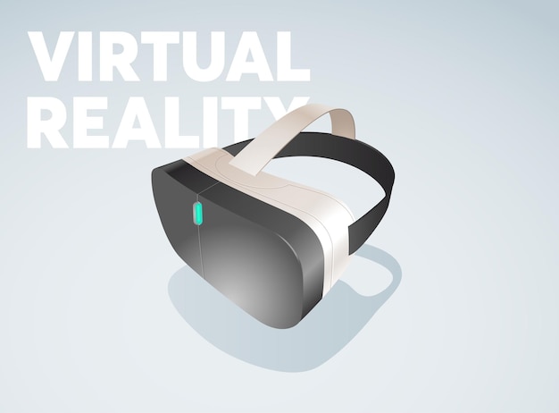 Gafas de realidad virtual colores fácilmente editables gafas negras vista 360 para juegos