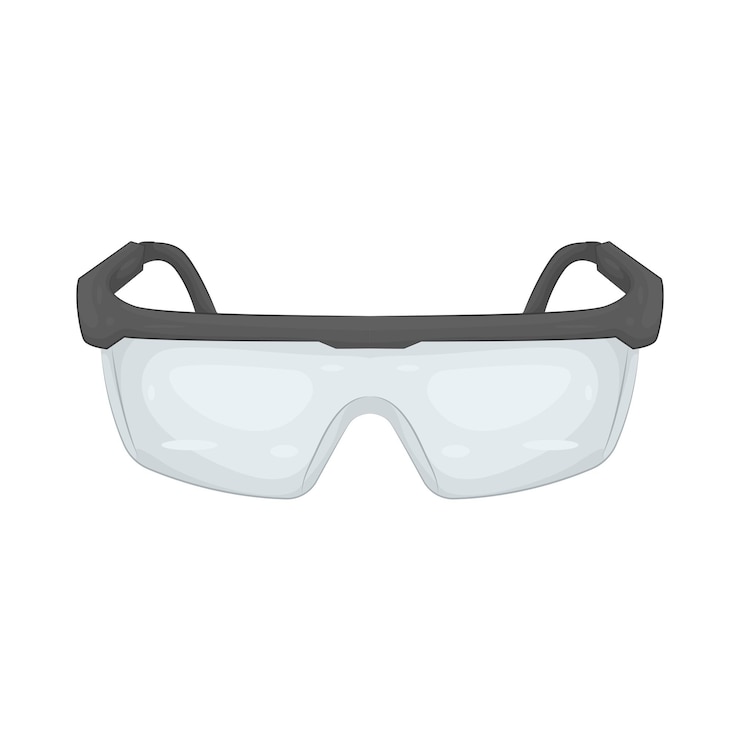 Vector gafas de seguridad