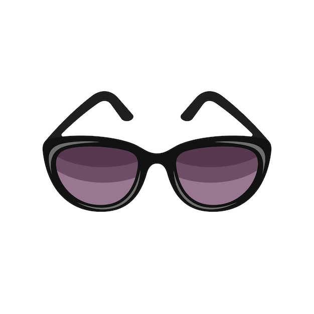 Gafas de sol aisladas sobre fondo blanco Ilustración vectorial
