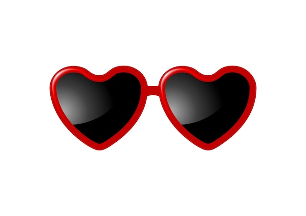 Gafas de sol con forma de corazón de San Valentín