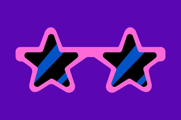 Gafas de sol con marco en forma de estrella