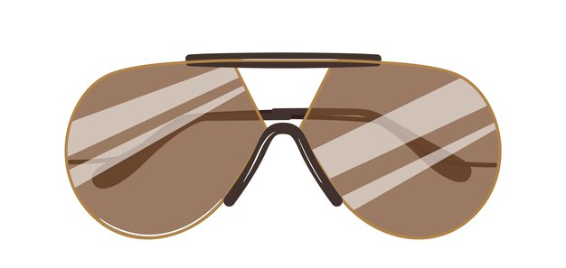 Gafas de sol masculinas de diseño moderno gafas de estilo para hombre ilustración vectorial aislada en blanco