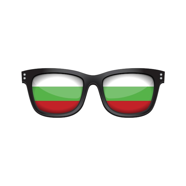 Gafas de sol de moda de la bandera nacional de bulgaria