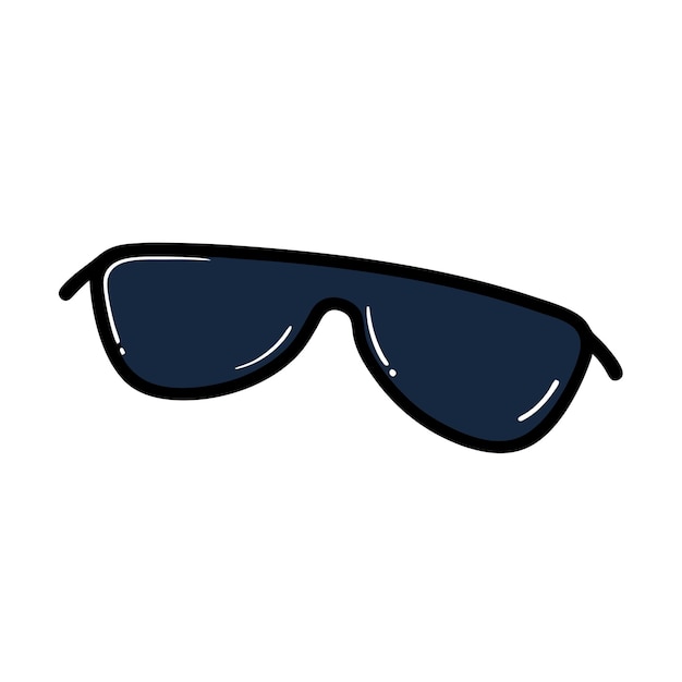 Gafas de sol negras Ilustración vectorial Iconas de gafas 2