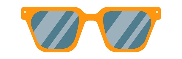 Gafas de sol ojo desgaste icono ilustración vectorial