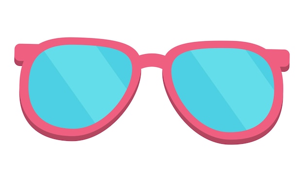 Gafas de sol sobre un fondo blanco Ilustración vectorial