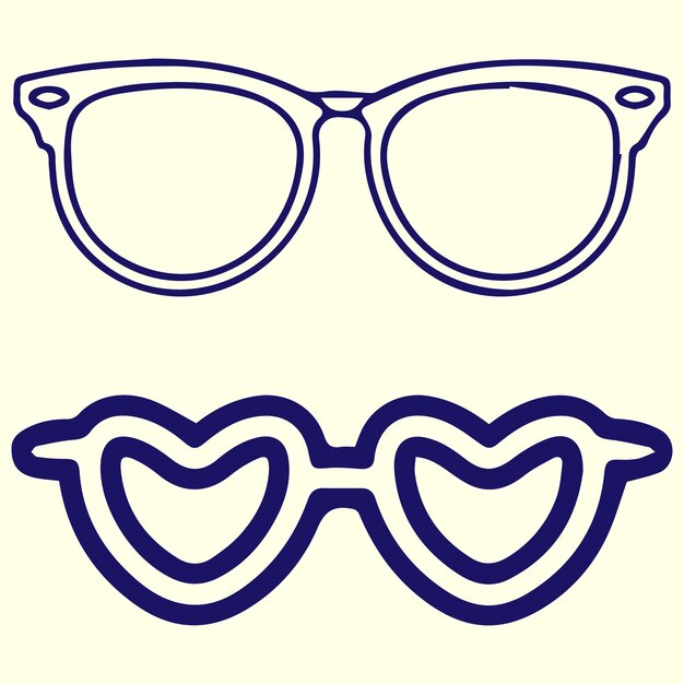 Las gafas de sol son un vector de aspecto cool.