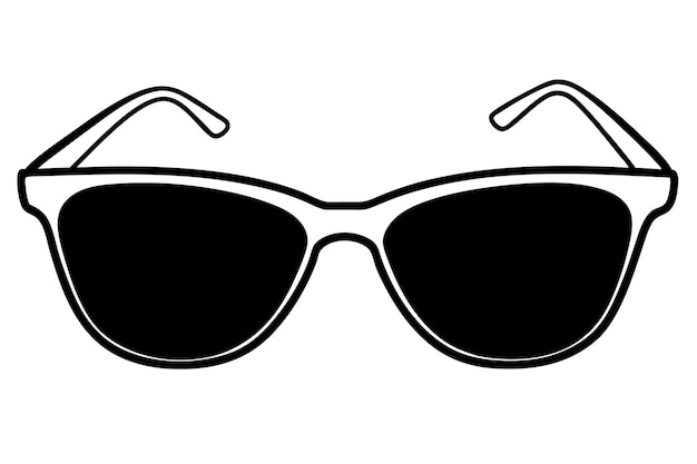 Gafas de sol con tonalidades negras clásicas