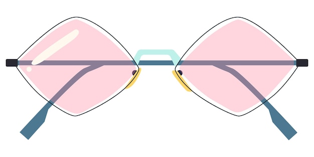 gafas de sol de vidrio de diamante vectorial para mujeres con estilo
