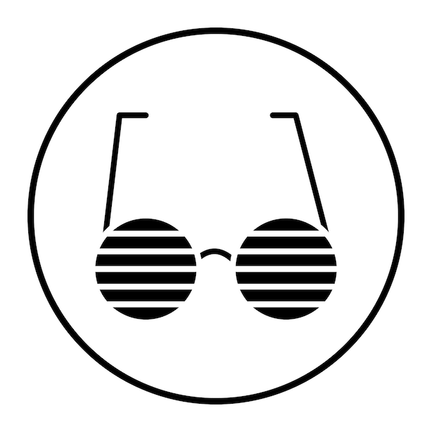 Las gafas son una ilustración vectorial de la fiesta.