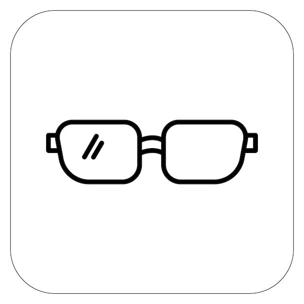 gafas, vector, ilustración