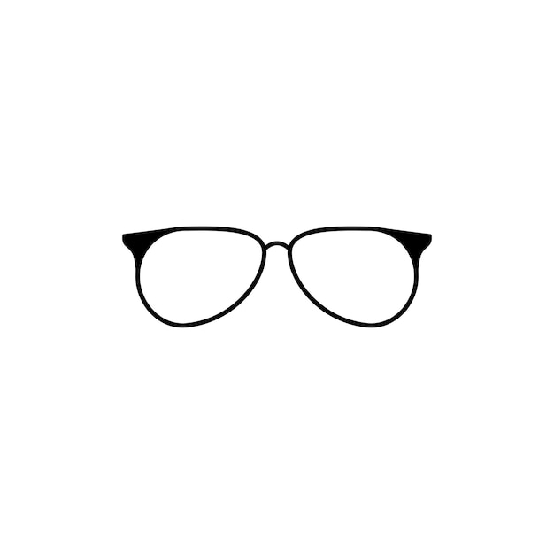 Gafas vintage con montura negra
