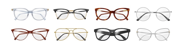 Gafas para la vista pobre unisex realistas