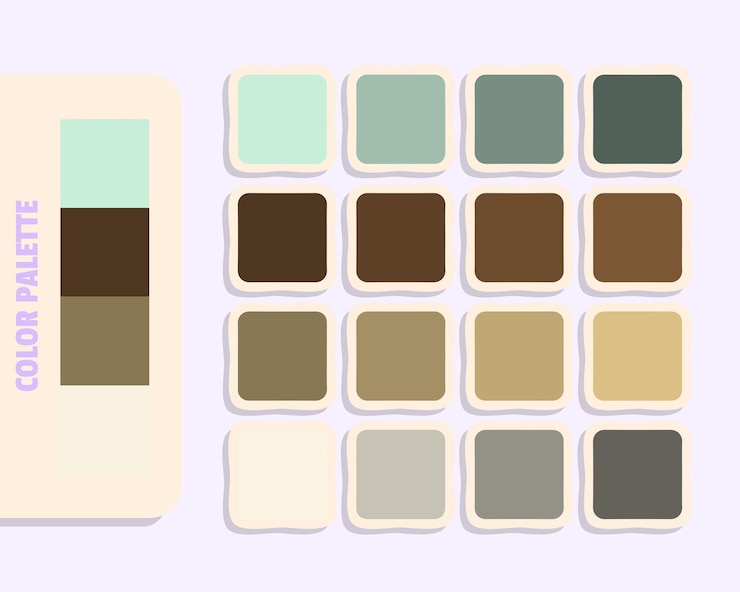 Vector gainsboro darkolivegreen dimgray beige teoría del color diseño y edición idea paleta de colores rgb