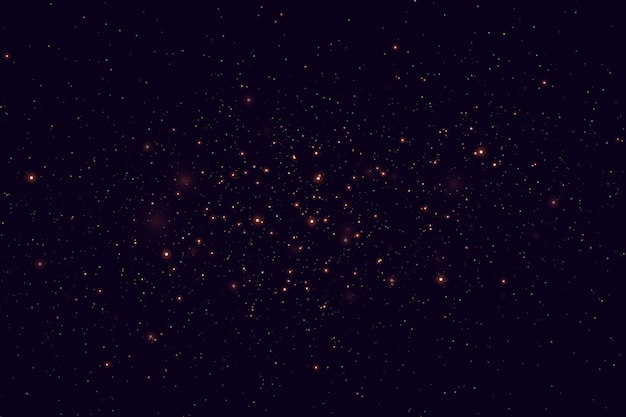 Galaxia mágica con estrellas y planetas Fondo espacial con polvo de estrellas realista y llamaradas brillantes