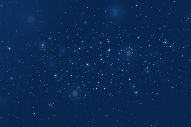 Galaxia mágica con estrellas y planetas Fondo espacial con polvo de estrellas realista