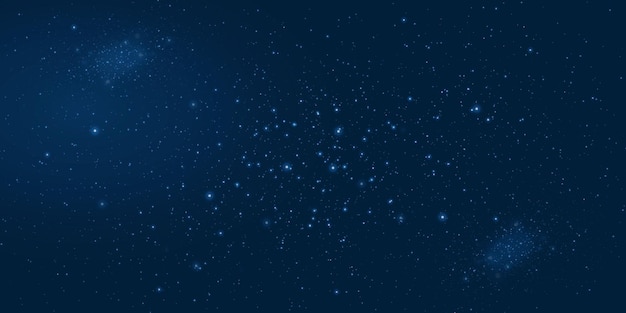 Galaxia mágica con estrellas y planetas Fondo espacial con polvo de estrellas realista