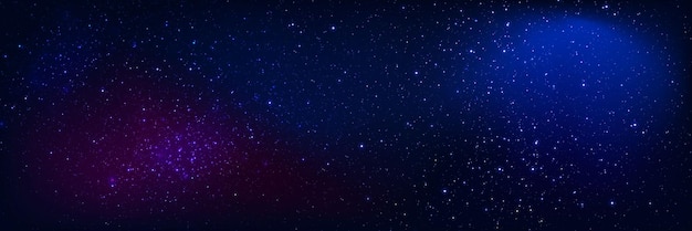 Galaxia mágica con estrellas y planetas Fondo espacial con polvo de estrellas realista