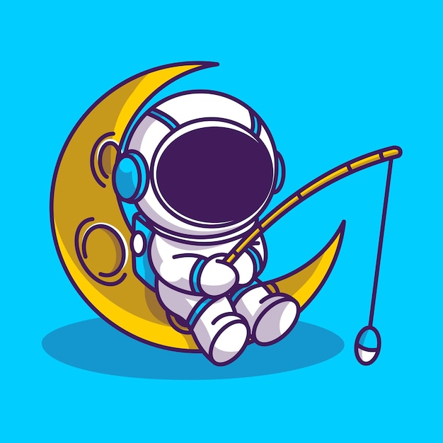 la galaxia de la pesca chibi astronauta