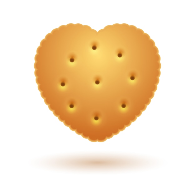 Vector galleta del corazón