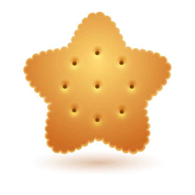 Vector galleta en forma de estrella