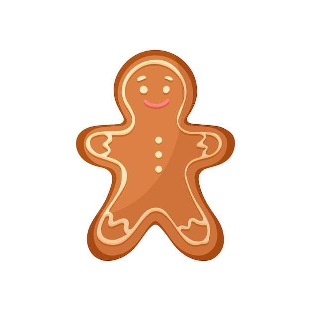 Galleta de Navidad galleta de pan de jengibre con decoración de helado