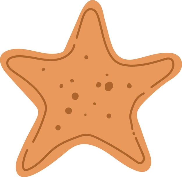 Galleta de pan de jengibre con estrellas