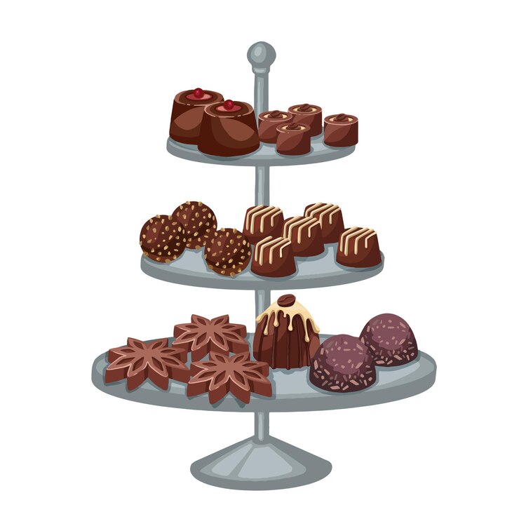 Vector galletas de chocolate con nuecesgalletas de chocolate con nueces ilustración de alta calidad