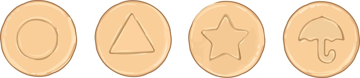 Vector galletas de diferentes formas