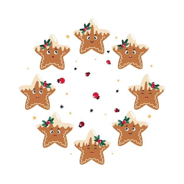 galletas de jengibre navideñas galletas de jengibre ilustración de galletas navideñas con navidad