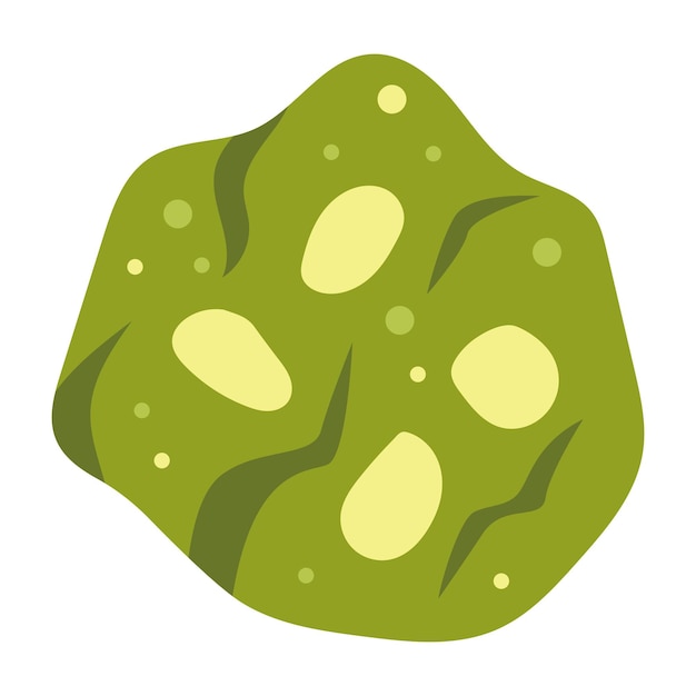 Galletas de matcha postre con polvo de té verde de matcha ilustración vectorial