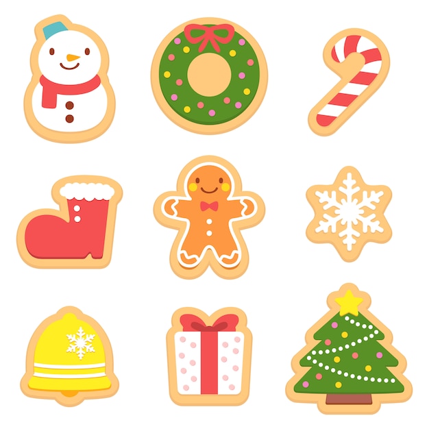 Vector galletas de navidad