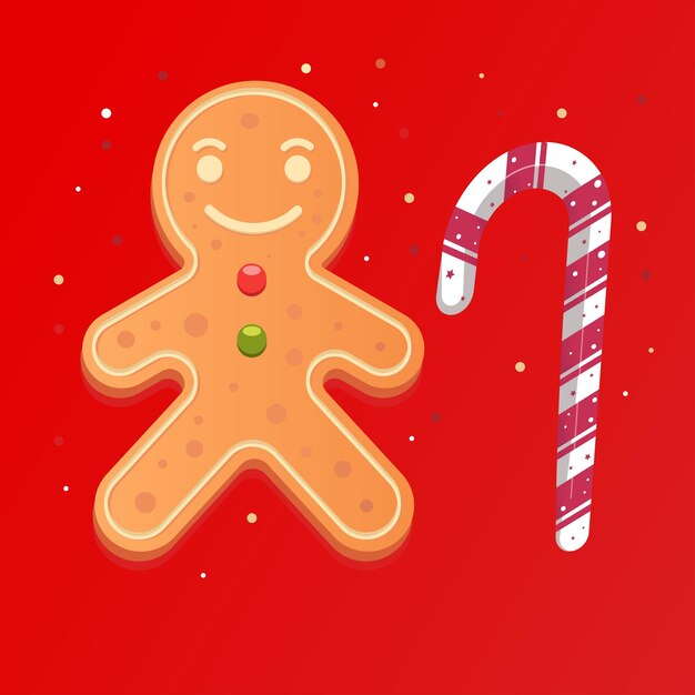galletas de pan de jengibre para Navidad.