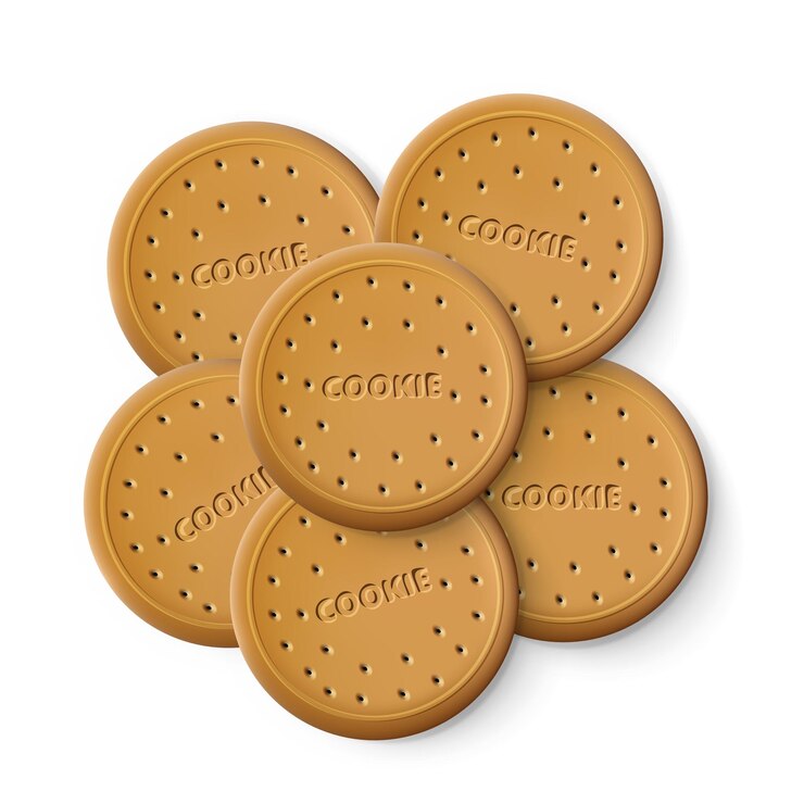 Vector galletas simples de chispas de galleta