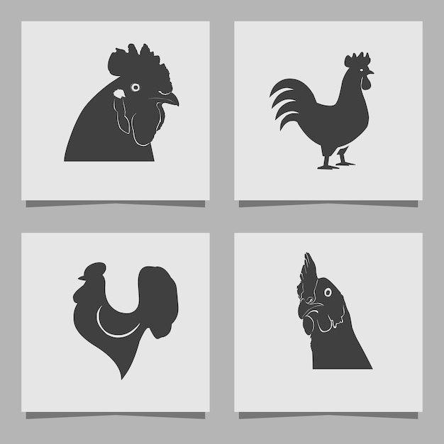 Vector gallo ilustración vector dibujado a mano