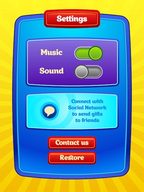Vector game ui.