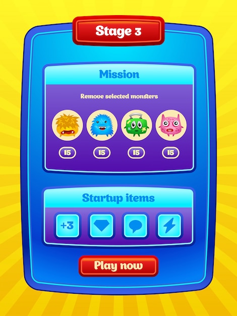 Game UI.