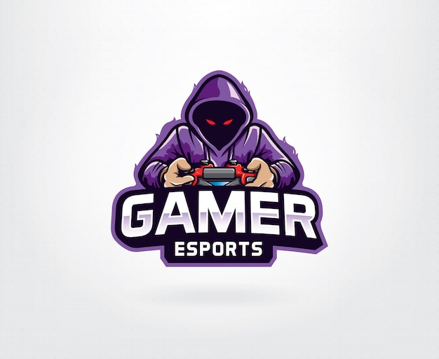 Gamer logo morado