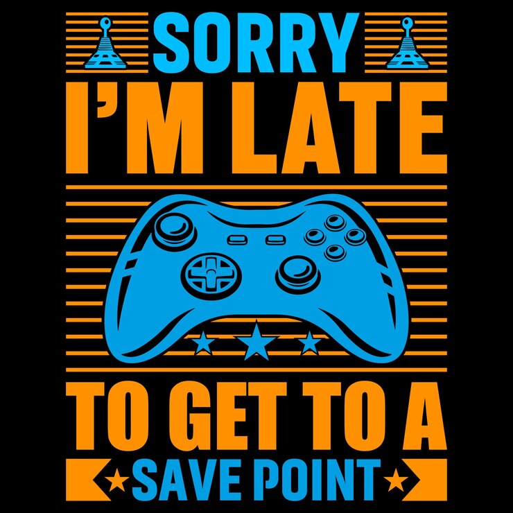 Vector gamer typography t-shirt design con gráfico vectorial editable.