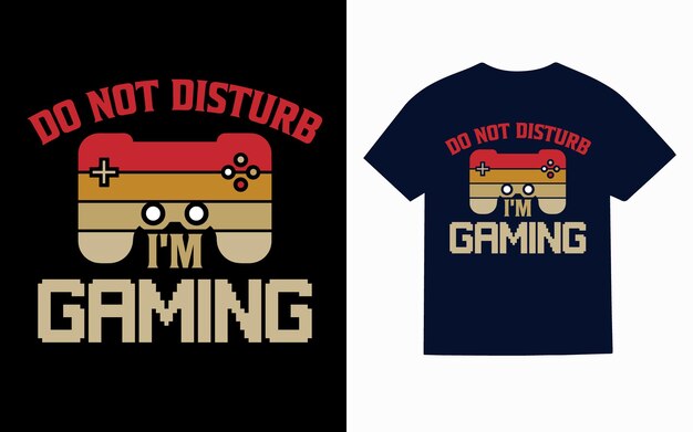 Gaming camiseta diseño tipografía vector personalizado camiseta
