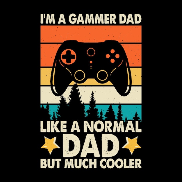 Gaming Lover Funny Grandpa Retro Vintage Día del padre Diseño de camiseta